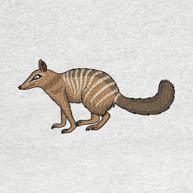 Cute happy numbat cartoon illustration by Cartoons of fun